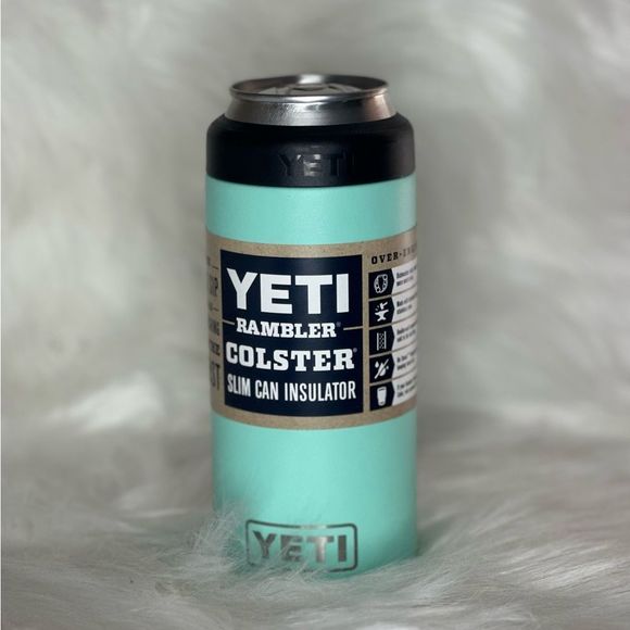 YETI 12 oz. Rambler Colster Slim Can Insulator, Seafoam color - Picture 1 of 2